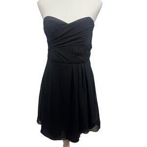 Express Dress Women 8 Black Strapless Cocktail Little Black Dress Party Y2K LBD‎